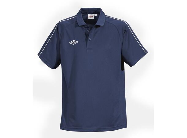 UMBRO Poly Pique Polo Marin/Vit L Piké i polyester 